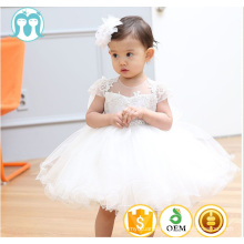 2017 infant dress white hats with ears ponce frocks short sleeve dress